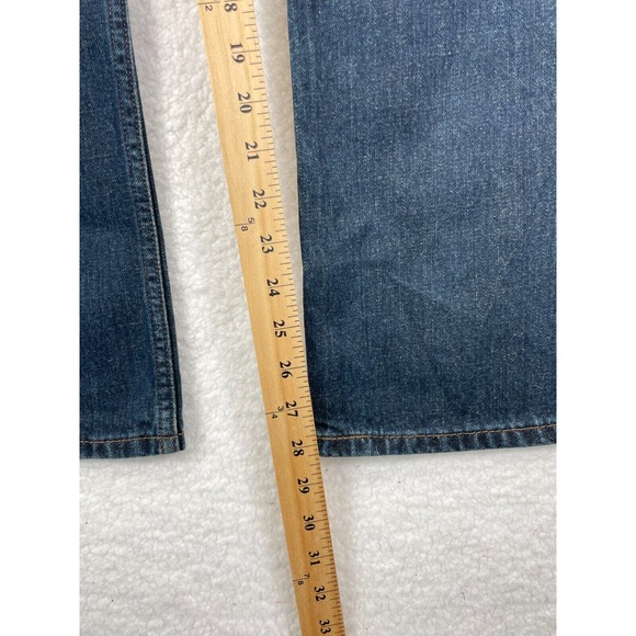 Levi’s 527 Jeans Men’s Blue Dark Wash Bootcut American Preppy Denim Pants 36x30 - Picture 4 of 9